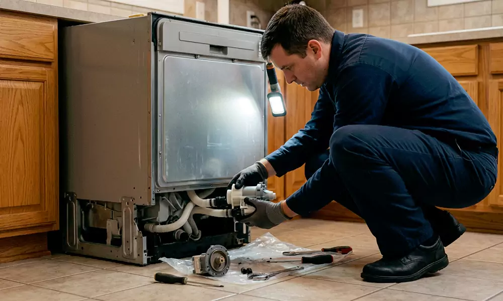 Dishwasher Pump Replacement in Palmer, MA
