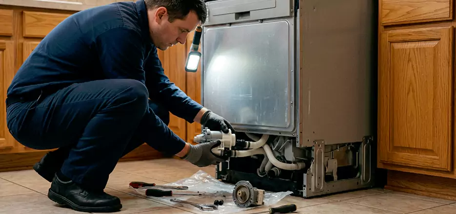 Dishwasher Drain Hose Repair in Palmer