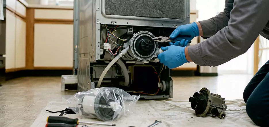 Dishwasher Motor Pump Replacement in Palmer