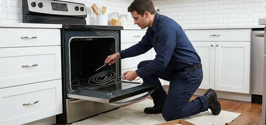 Oven Lower Heating Element Replacement in Palmer