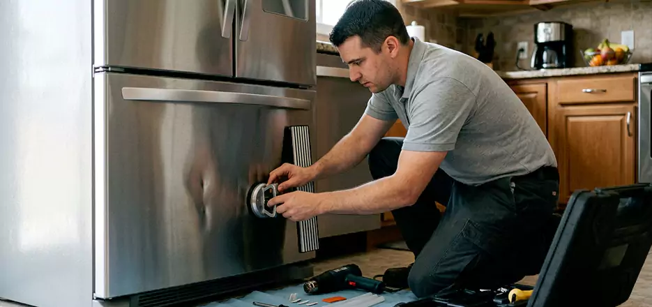 Refrigerator Panel Dent Repair in Palmer